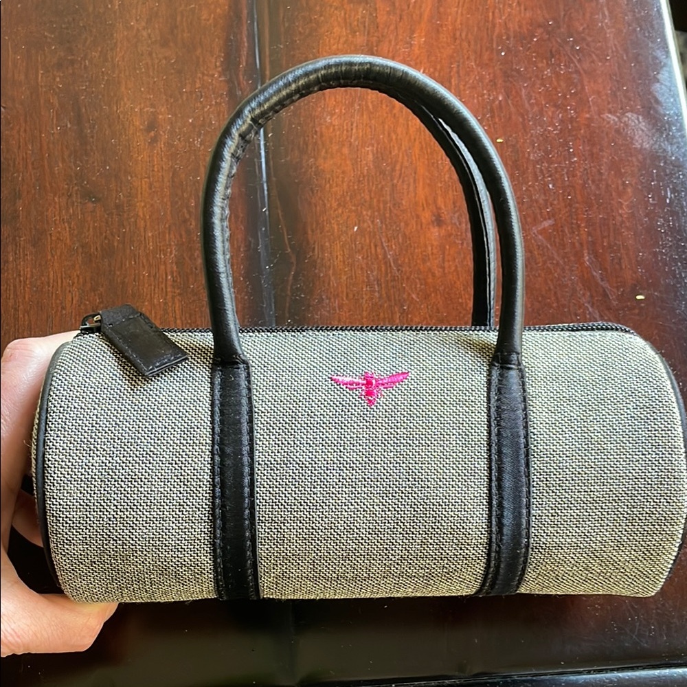 Buzz by Jane Fox Gray Silver and Black Mini Bag